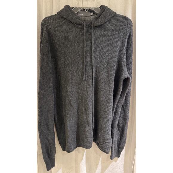 Vince 100% Wool Men's L/S Super-Soft Hoddie XL/TG Gray NWOT